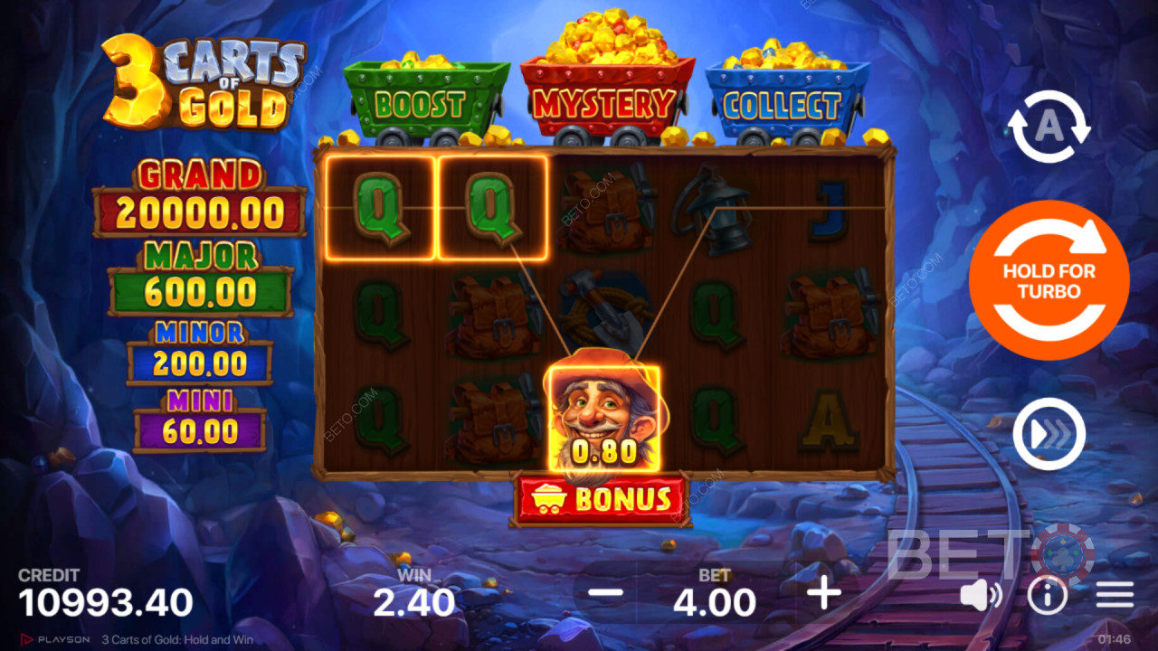 Ripper Review: 3 Carts of Gold: Hold and Win Pokie