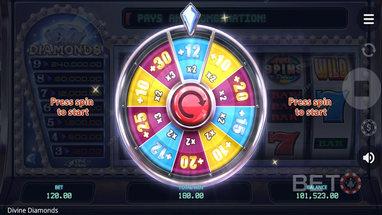 Ripper Bonus Spinner in Divine Diamonds