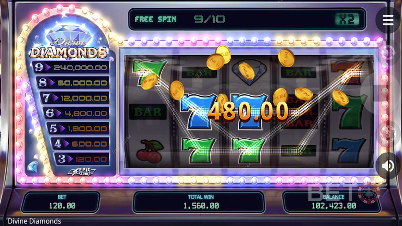 Scoring a ripper win in Divine Diamonds