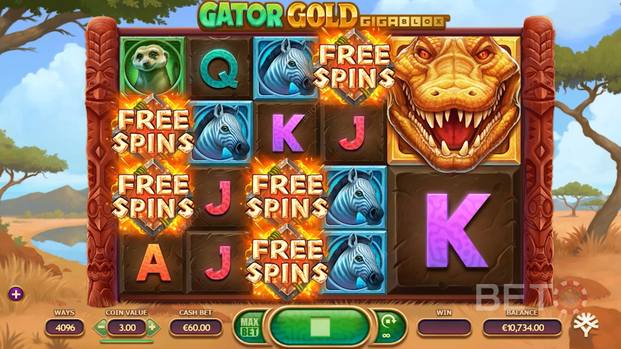 Gator Gold Gigablox - Croc-a-doodle-doo! Golden gator