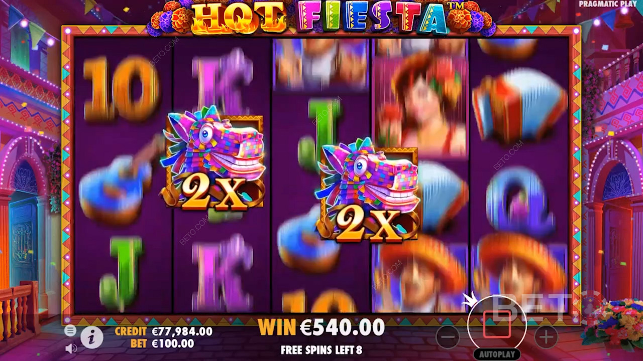 Scoring a double win in Hot Fiesta