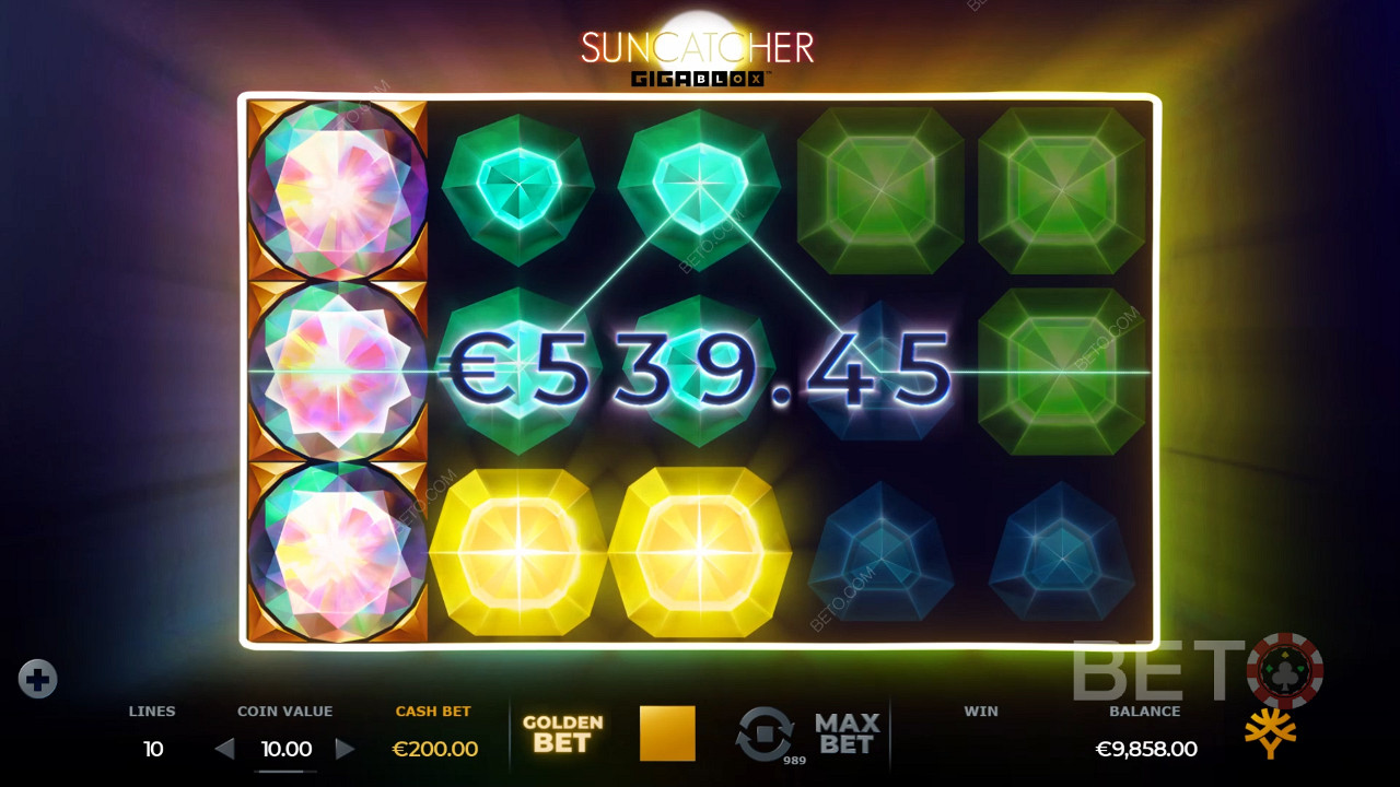 Dazzling wins and cosmic visuals of Suncatcher Gigablox