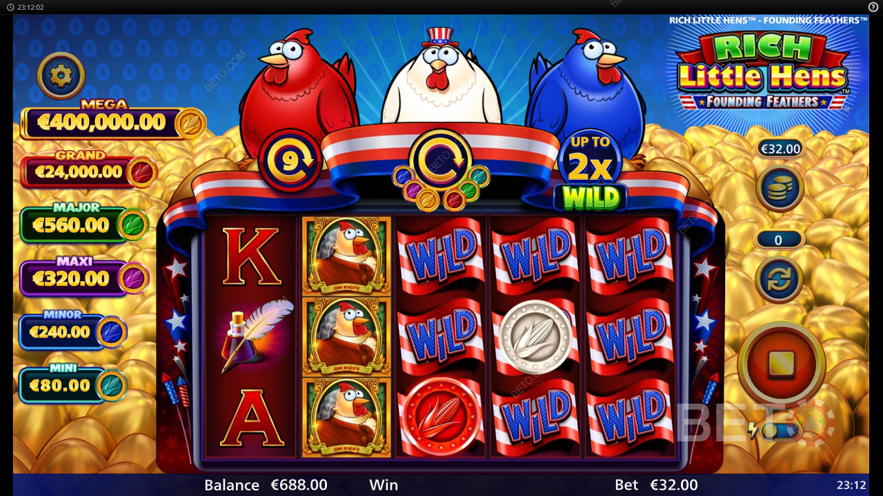 Rich Little Hens Founding Feathers Free Play