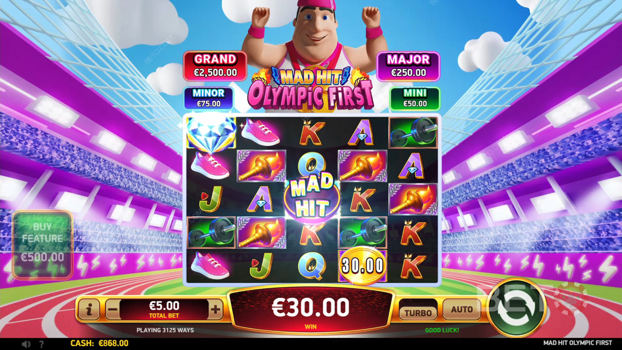 Mad Hit Olympic Gold Rush by BETO Pokies