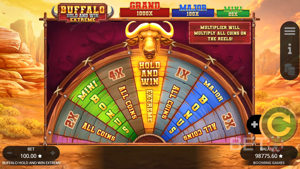 Buffalo Hold and Win Extreme Free Play