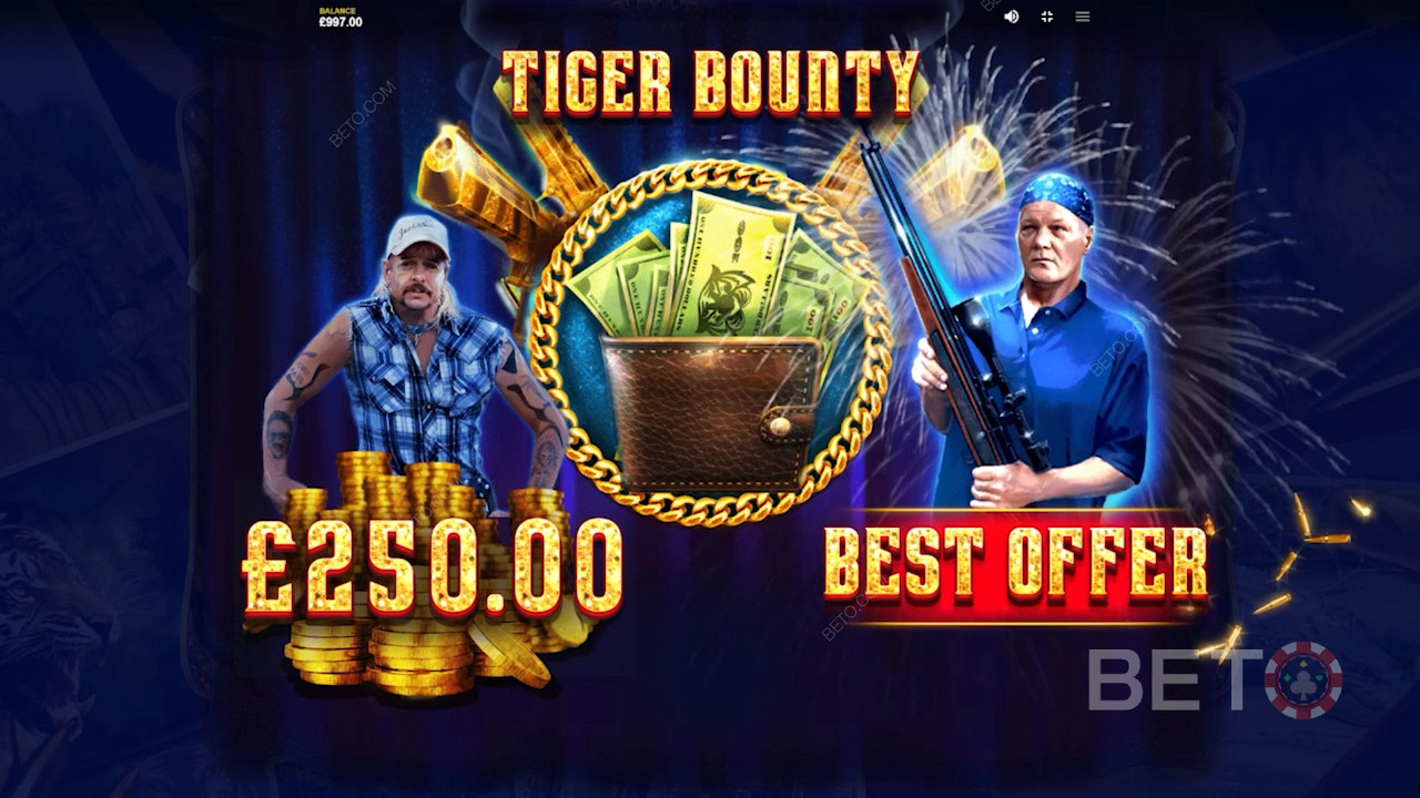 Big Cat Cash bonus in Joe Exotic