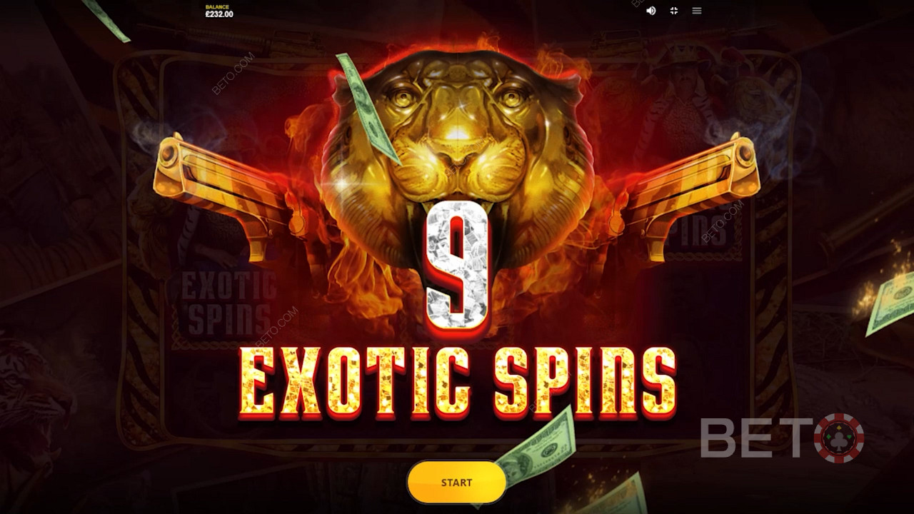 Snag exotic free spins in Joe Exotic