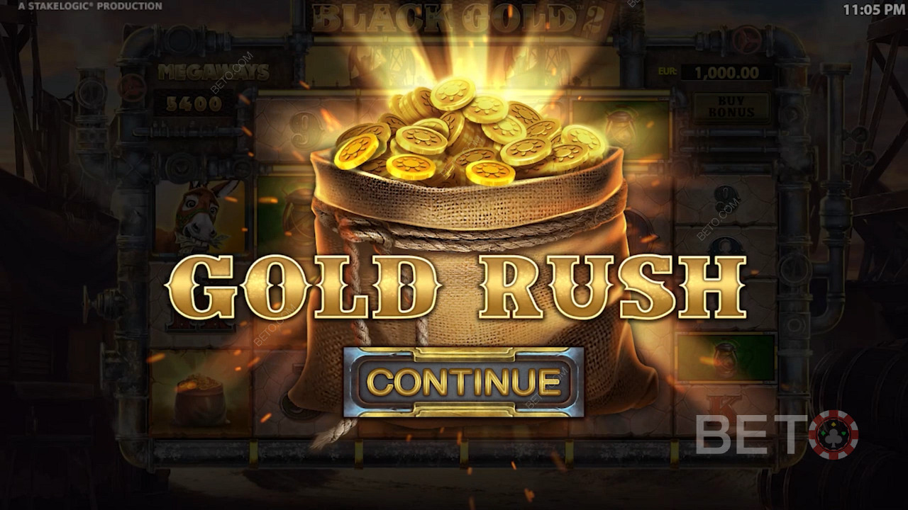 7 unique bonus mods unlock when you trigger the Gold Rush feature