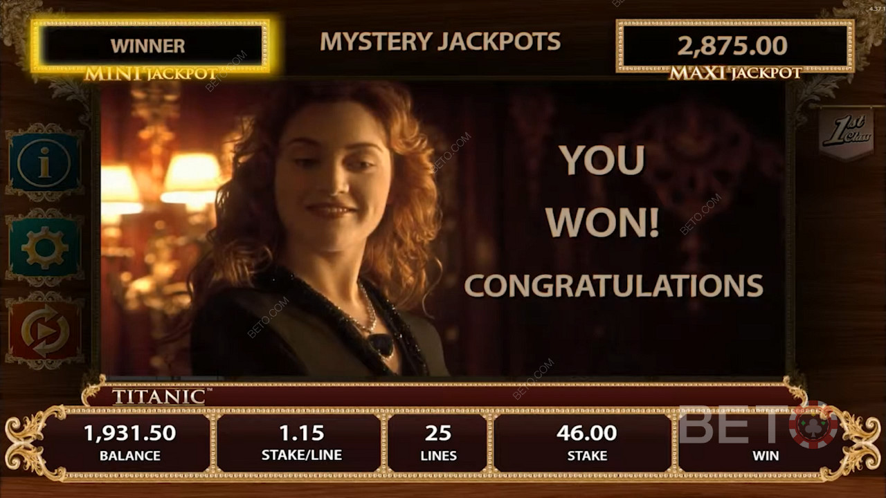 Score big with multiple jackpots in the Titanic pokie machine