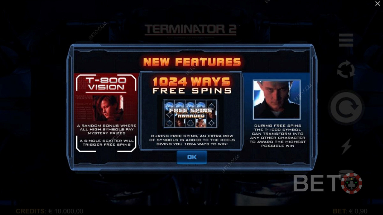 T-800 Vision Mode, free spins, and a morphing symbol set to deliver big payouts