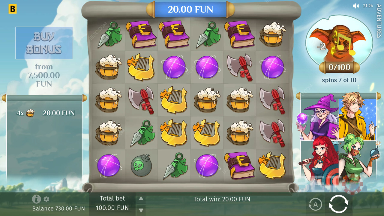 Adventures Review by BETO Pokies