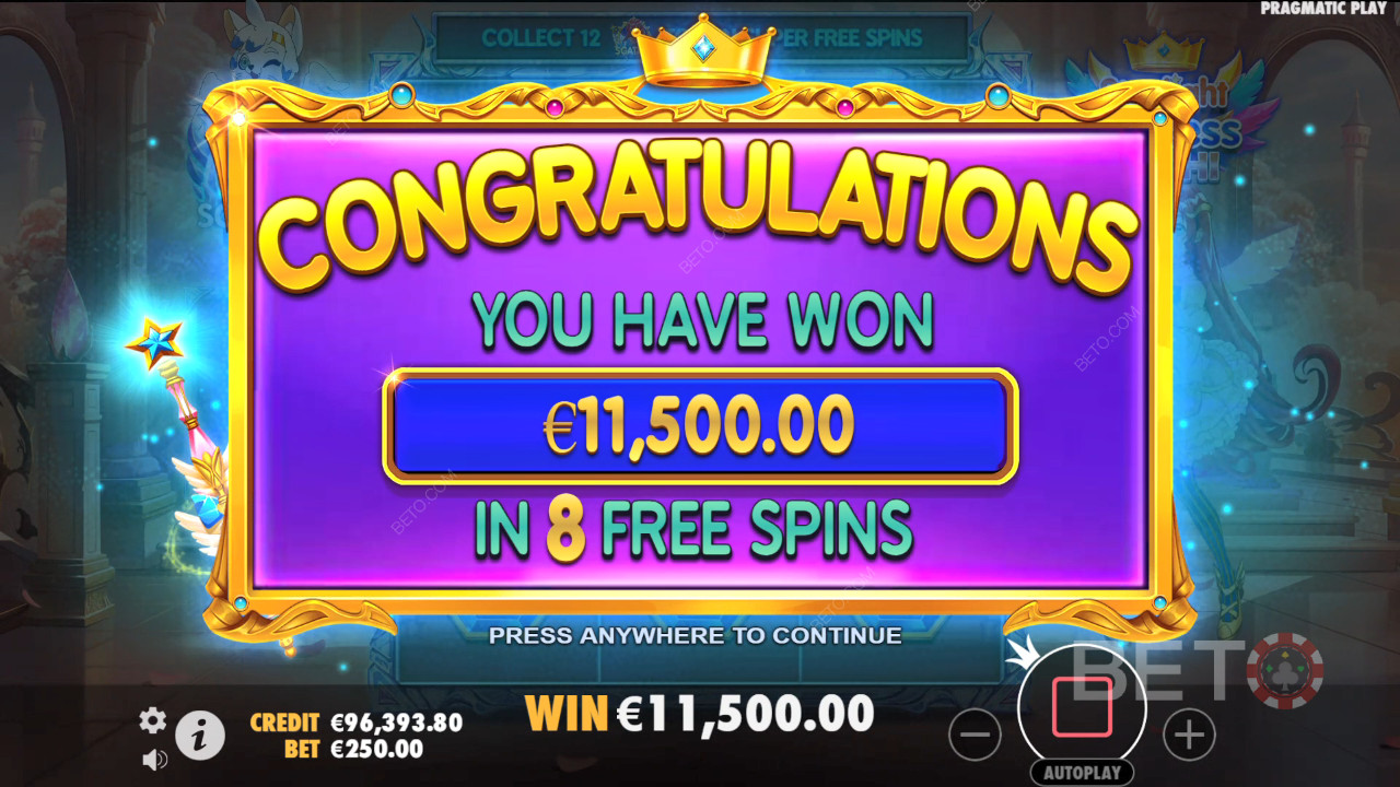 Score 5,000x Your Wager in the Starlight Princess Pachi Pokie!