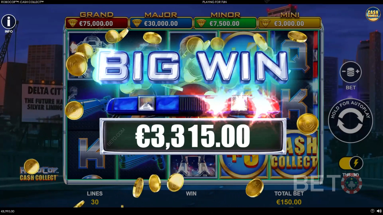 Score Big with RoboCop: Cash Collect Pokie - 1,878x Max!