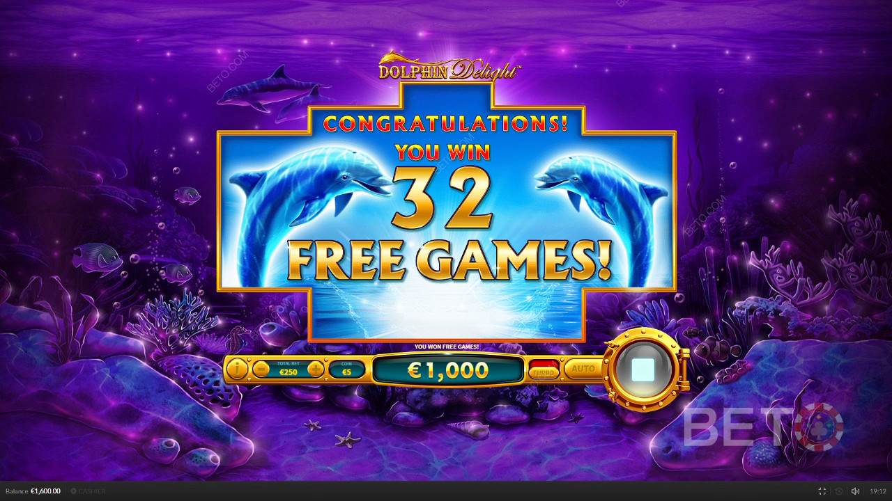 Scoring some bonus spins in Dolphin Delight