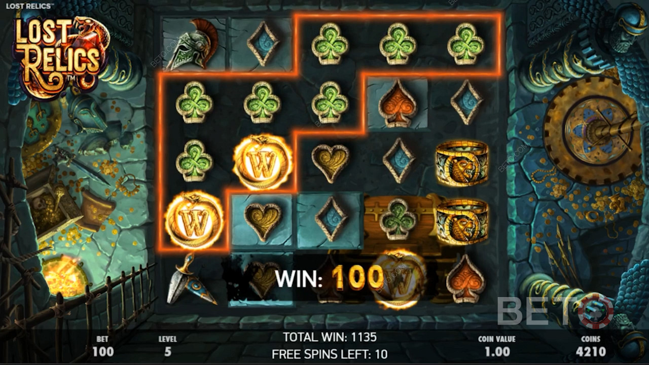 This pokie packs 5 ripper bonus features