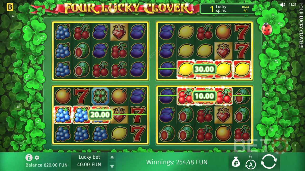 Four Lucky Clover Free Play