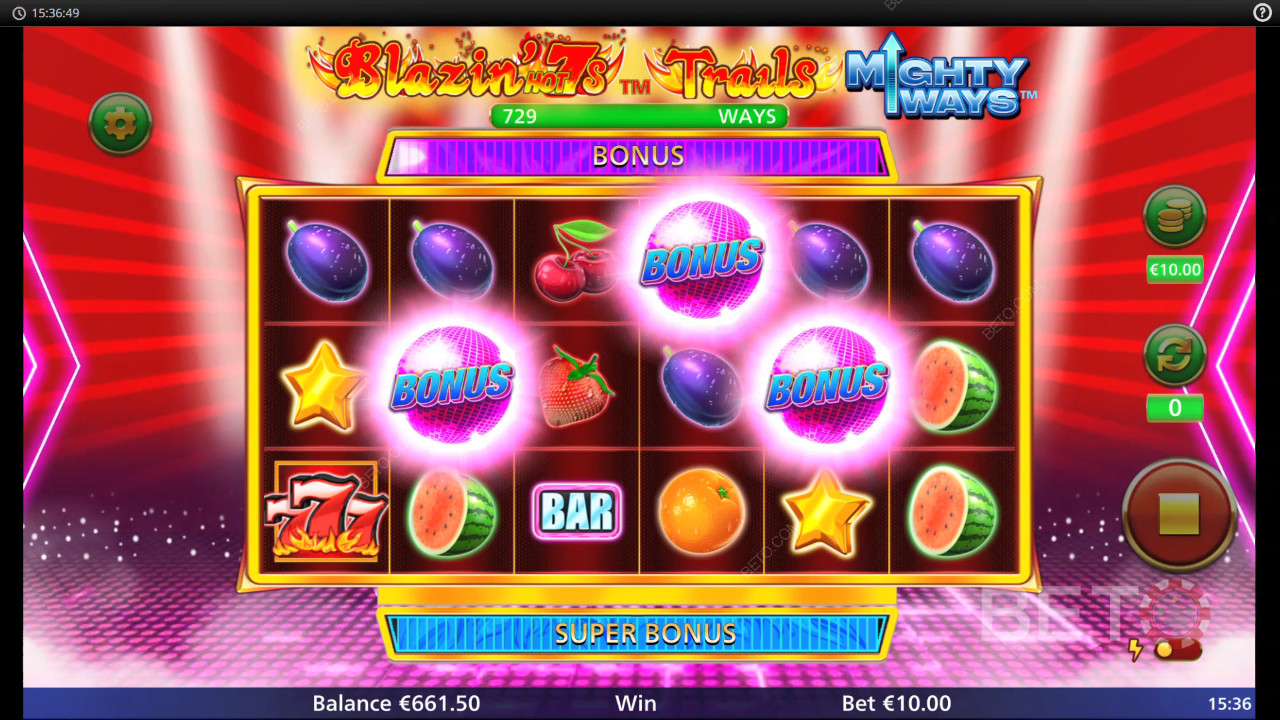 Blazin' Hot 7s Trails Mighty Ways Free Play