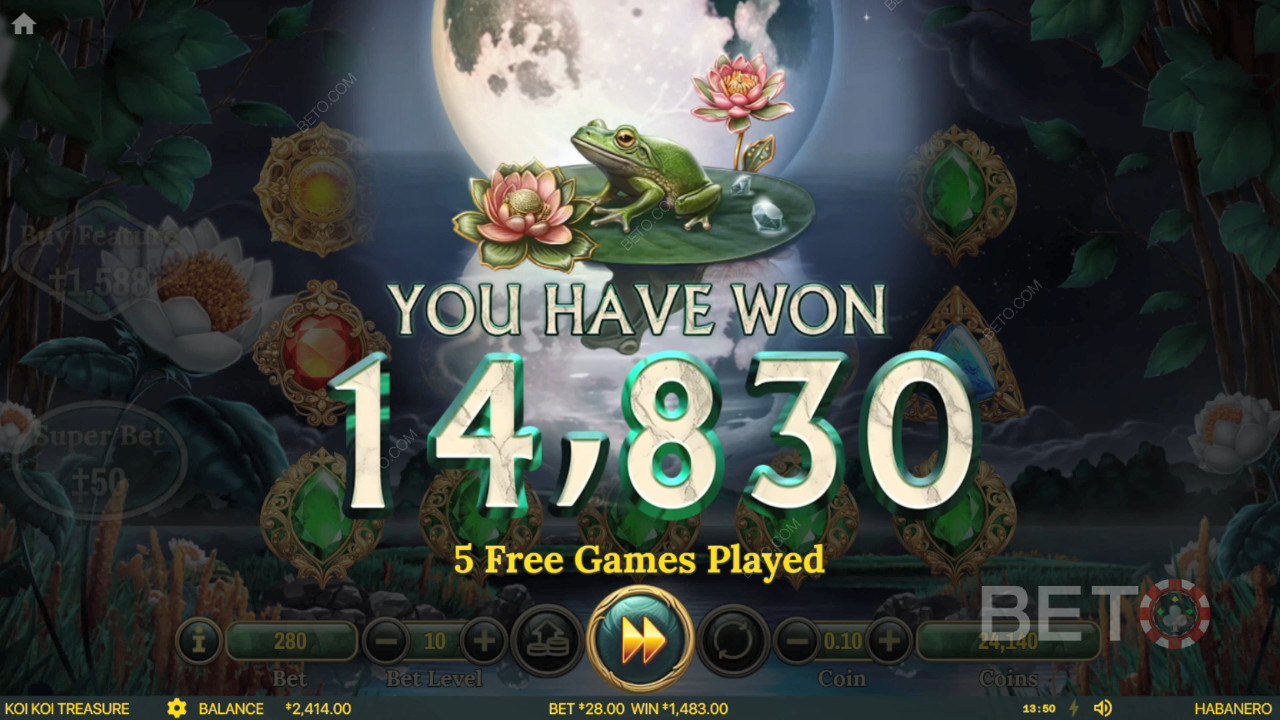 Reel in 1,682x Your Wager on Koi Koi Treasure Pokie Online!