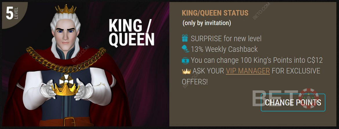 Grab Royal Status and Score Exclusive Bonuses at King Billy