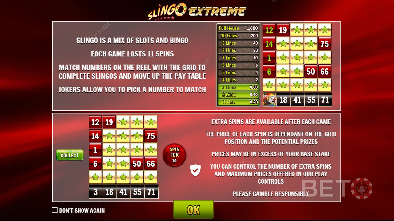 Extra spin costs change as your game progresses