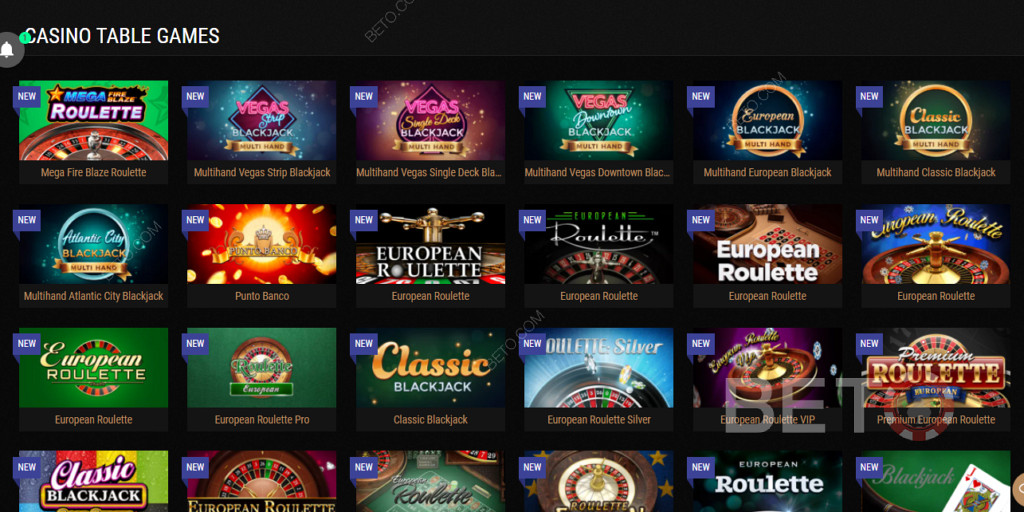 Discover a Ripper Range of Table Games at King Billy Online Casino