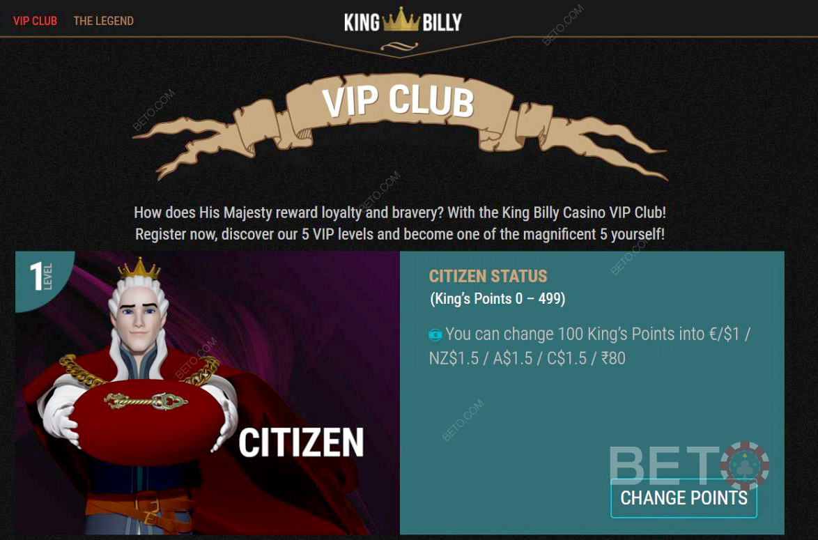 Climb the Ranks in King Billy