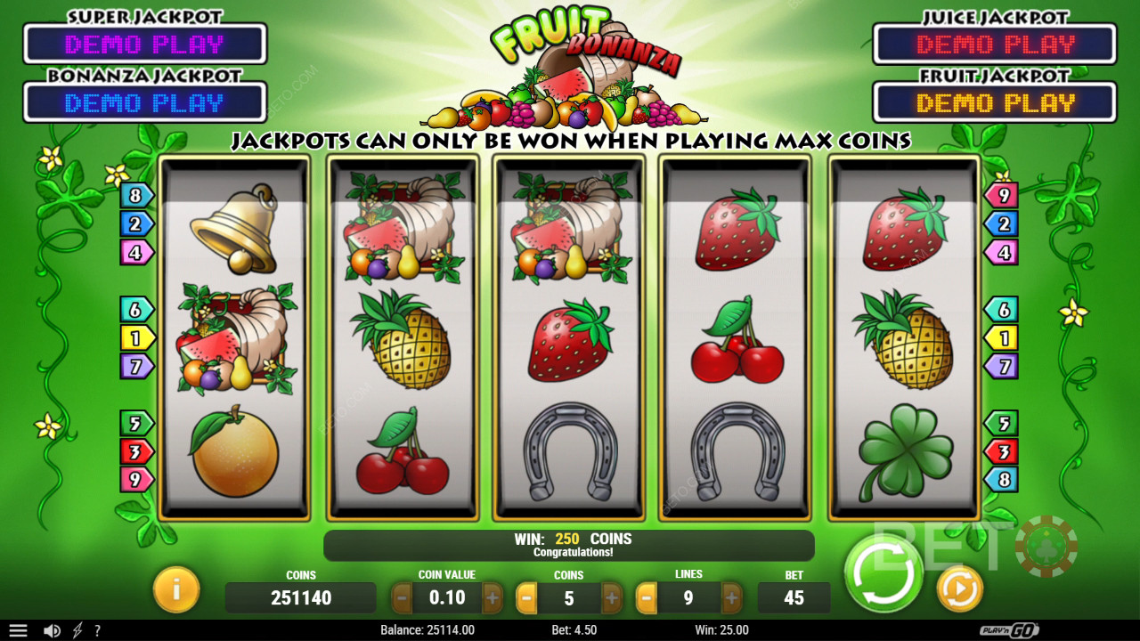 Fruit Bonanza Review by BETO Pokies