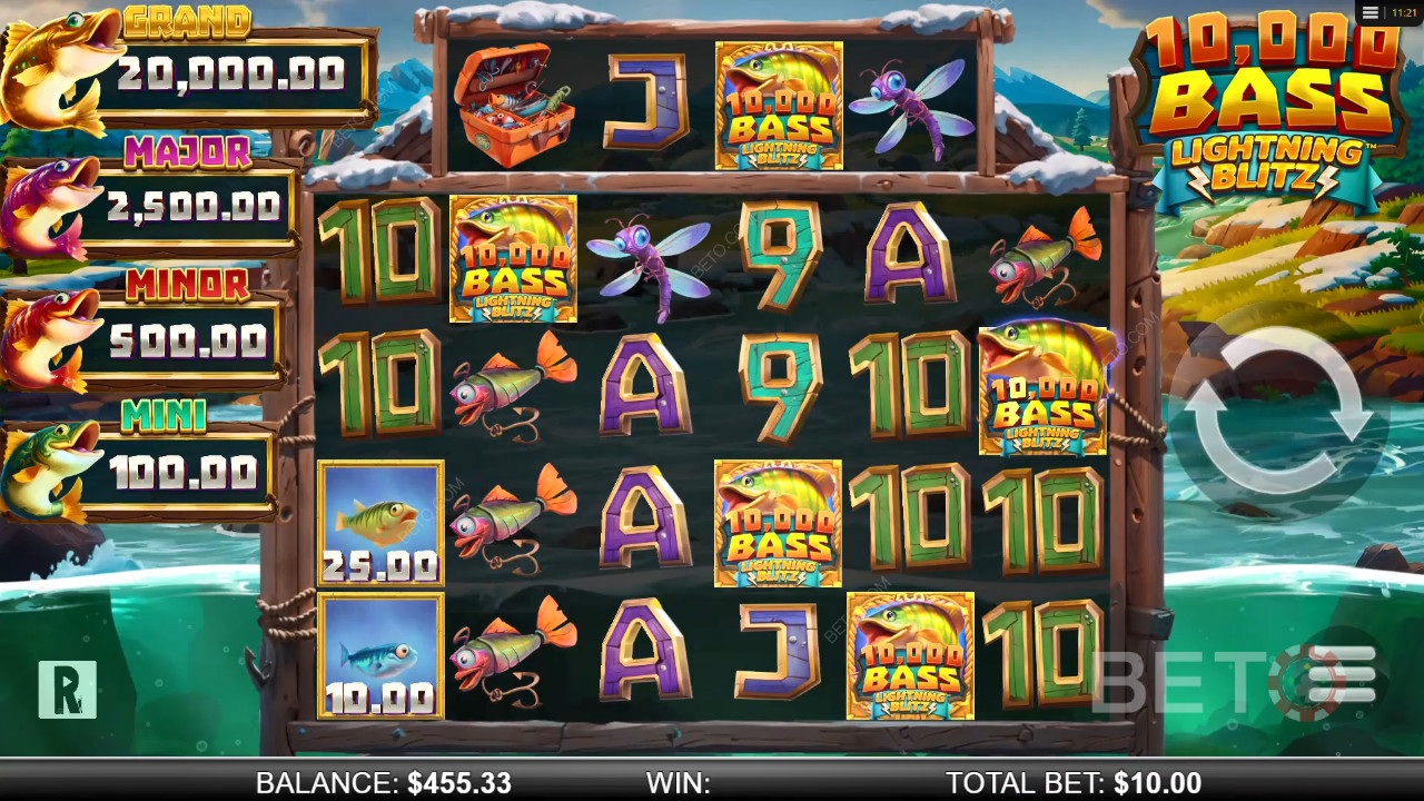 10,000 Big Bass Lightning Blitz Review by BETO Pokies