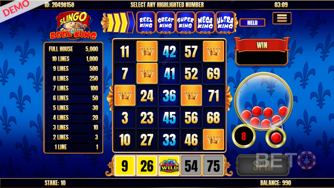 Slingo Reel King online pokie