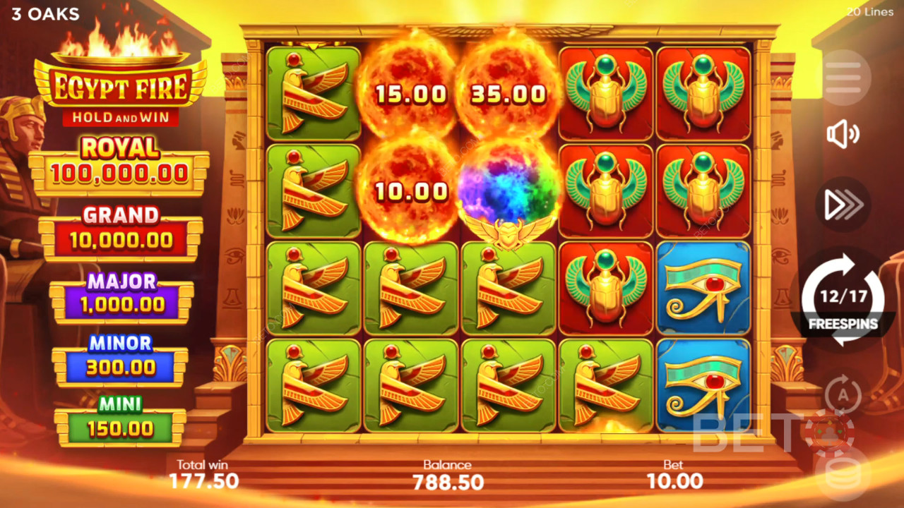 Uncover Bonus Riches in Egypt Fire by 3 Oaks Gaming