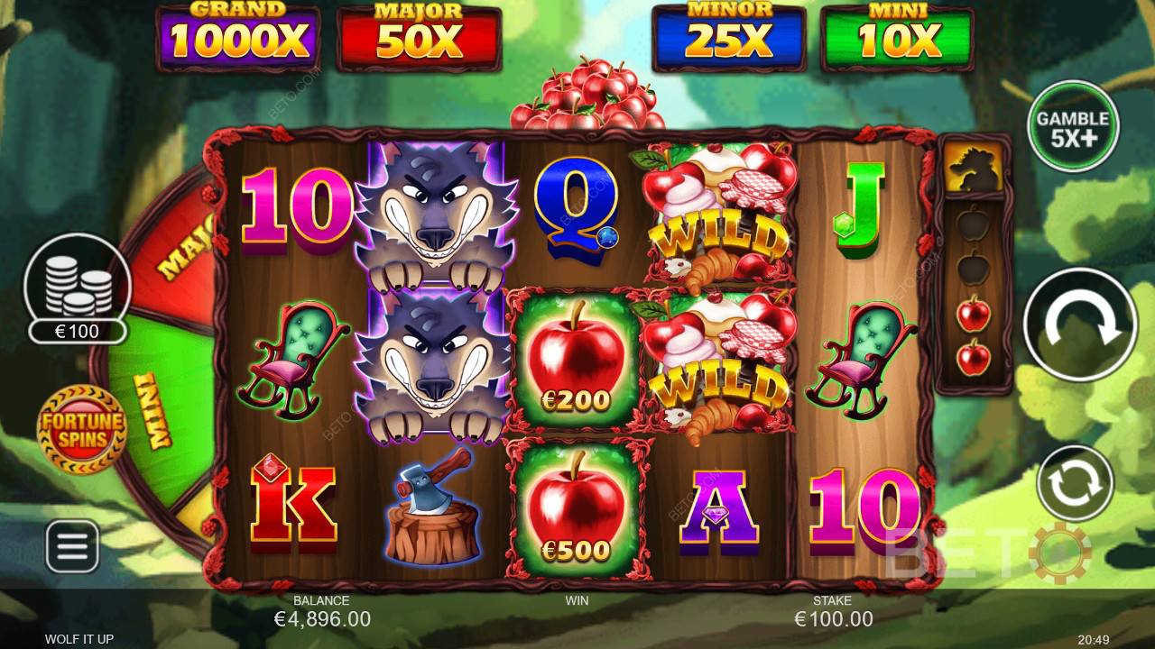Howl-Good Bonuses in Wolf It Up by Inspired Gaming
