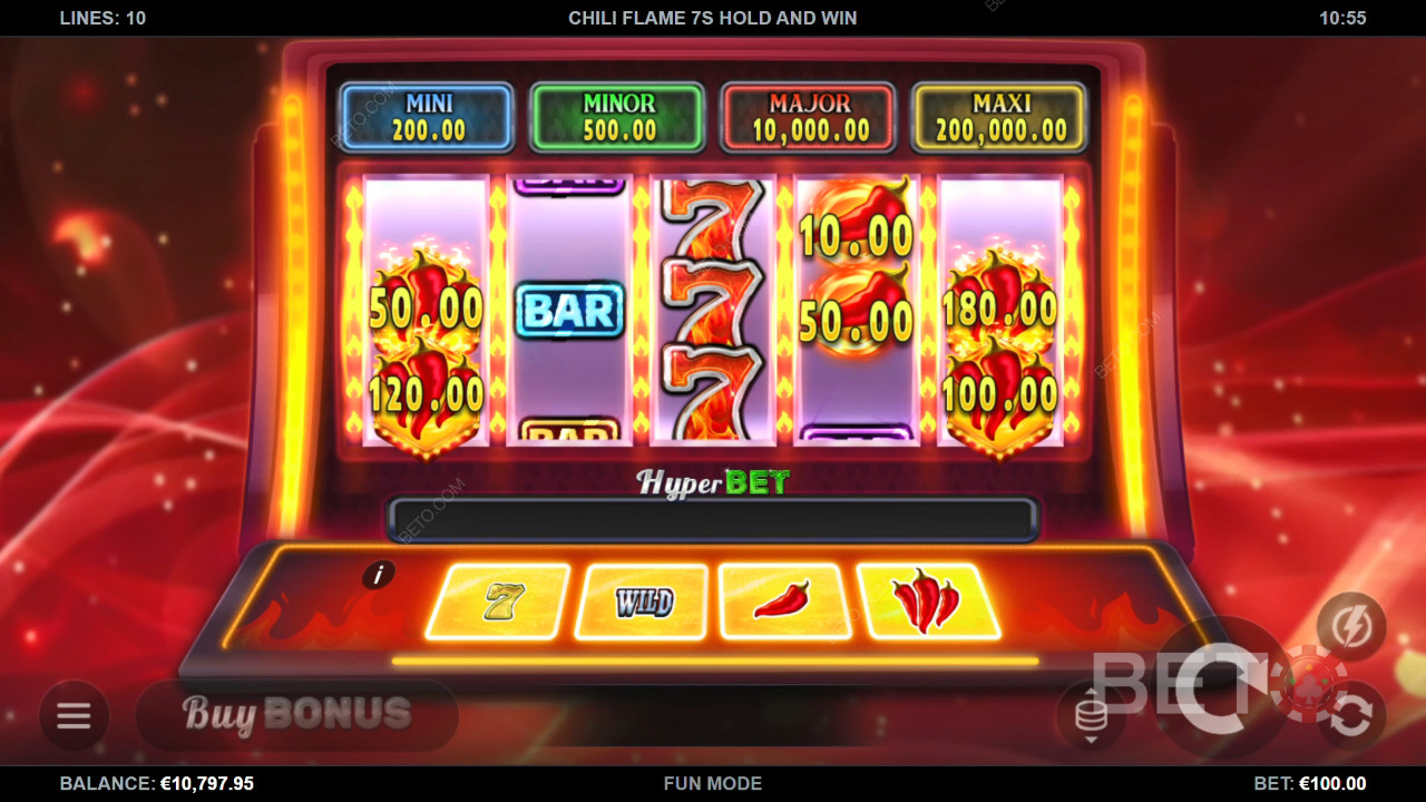 Chili Flame 7s Hold and Win Free Play