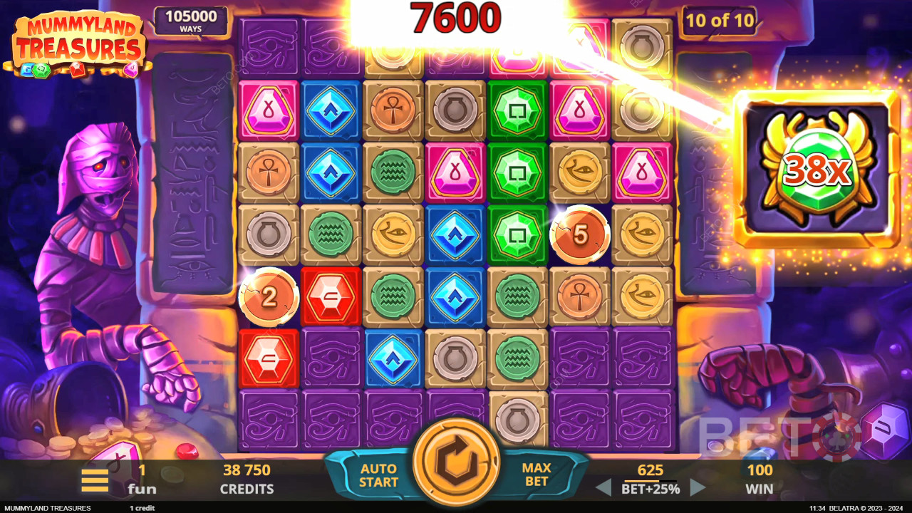 Unearth 25,000x Your Wager in Mummyland Treasures Pokie!
