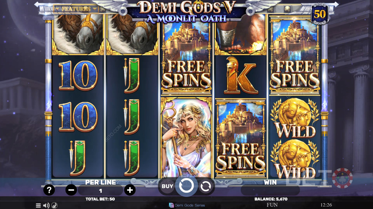 Demi Gods V - A Moonlit Oath Review by BETO Pokies