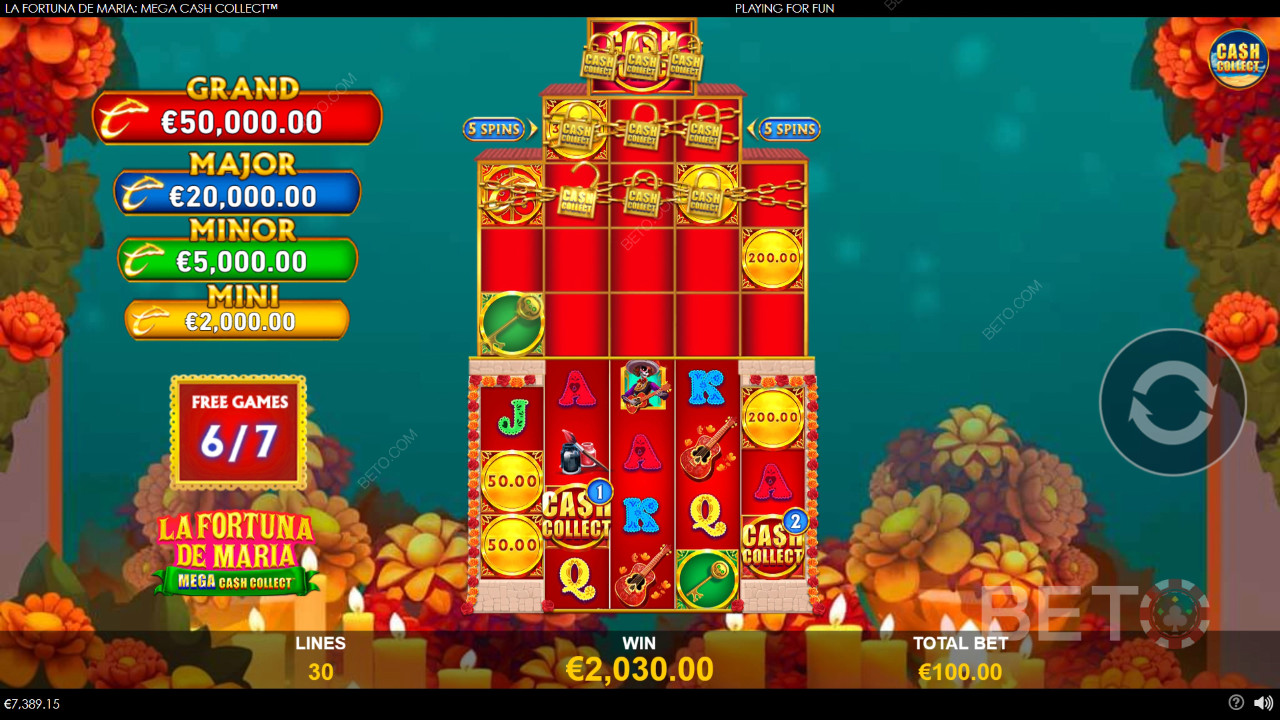 La Fortuna de Maria: Mega Cash Collect Free Play