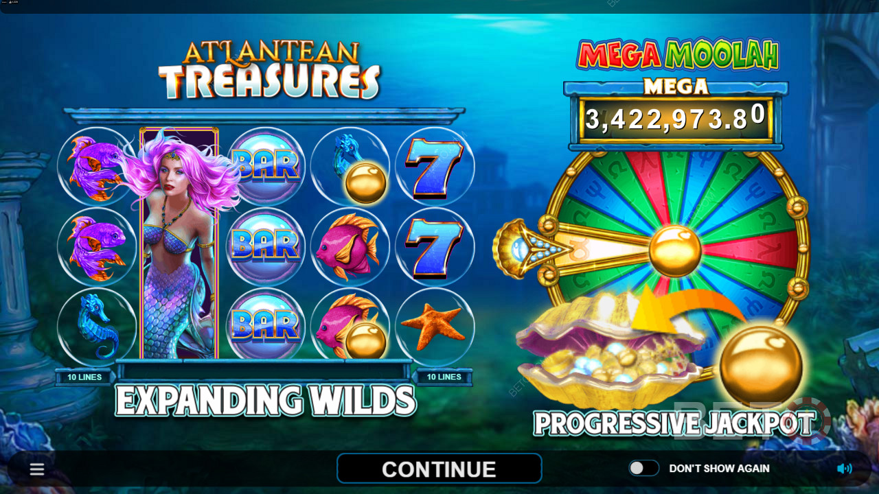 Score 3 Golden Pearl Triggers and spin the Jackpot Wheel for massive wins