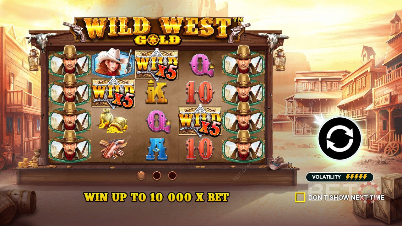 Ripper Wild symbols boost your wins in Wild West Gold
