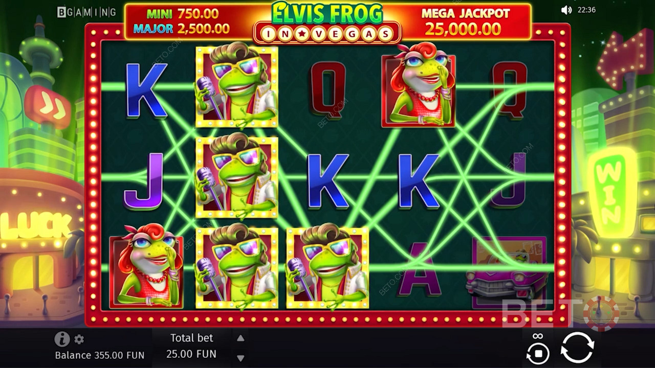 Hop on big wins: Elvis Frog