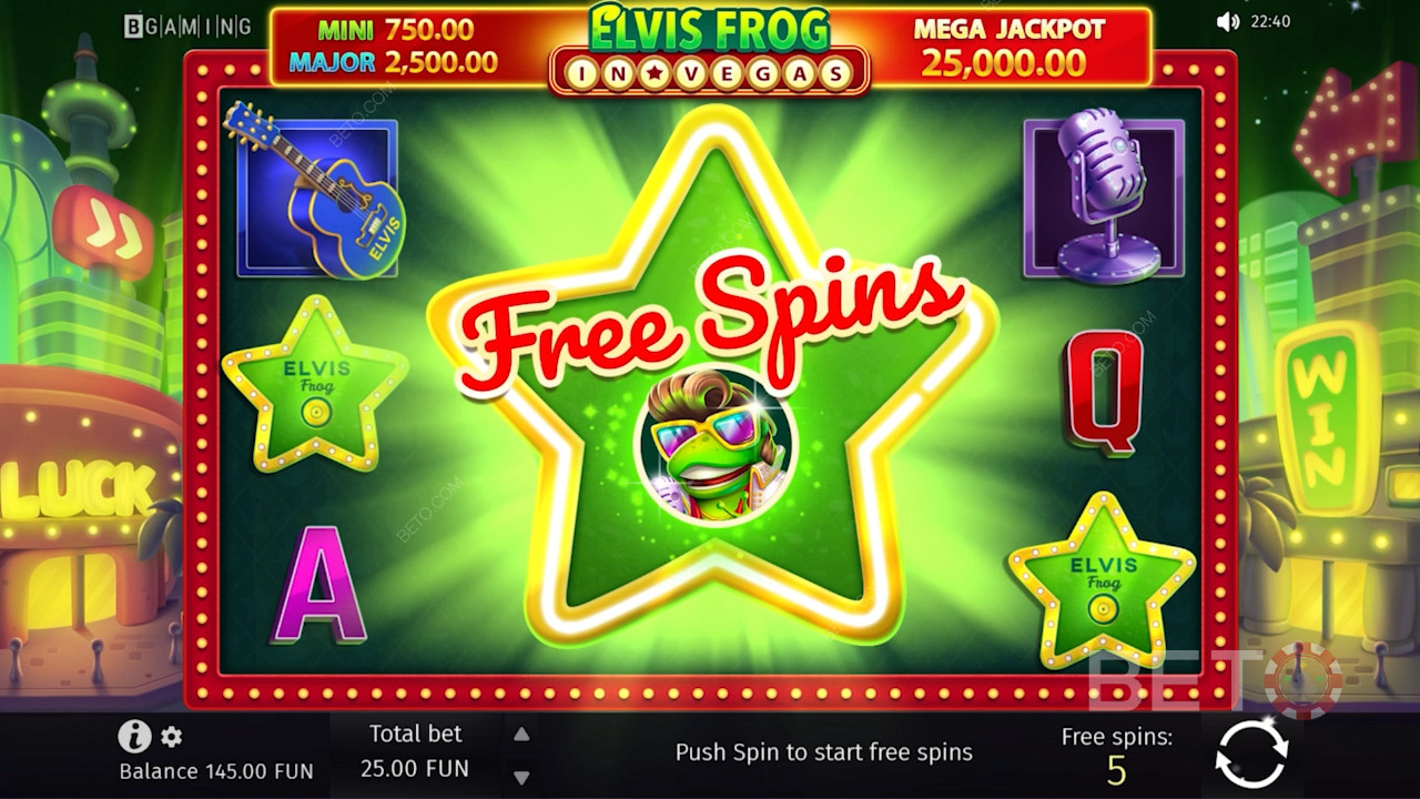 Score 3 Scatter symbols to crack the Bonus Game and nab 5 Free Spins