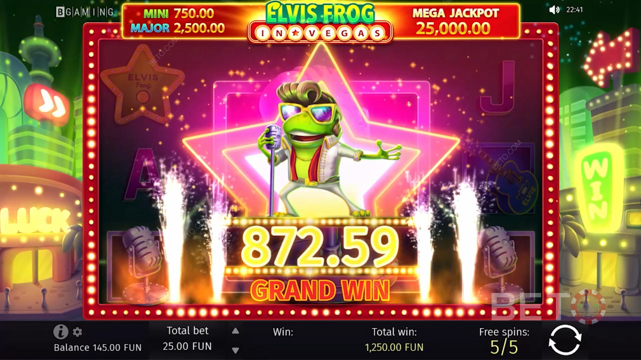 Score big at Elvis Frog in Vegas pokies