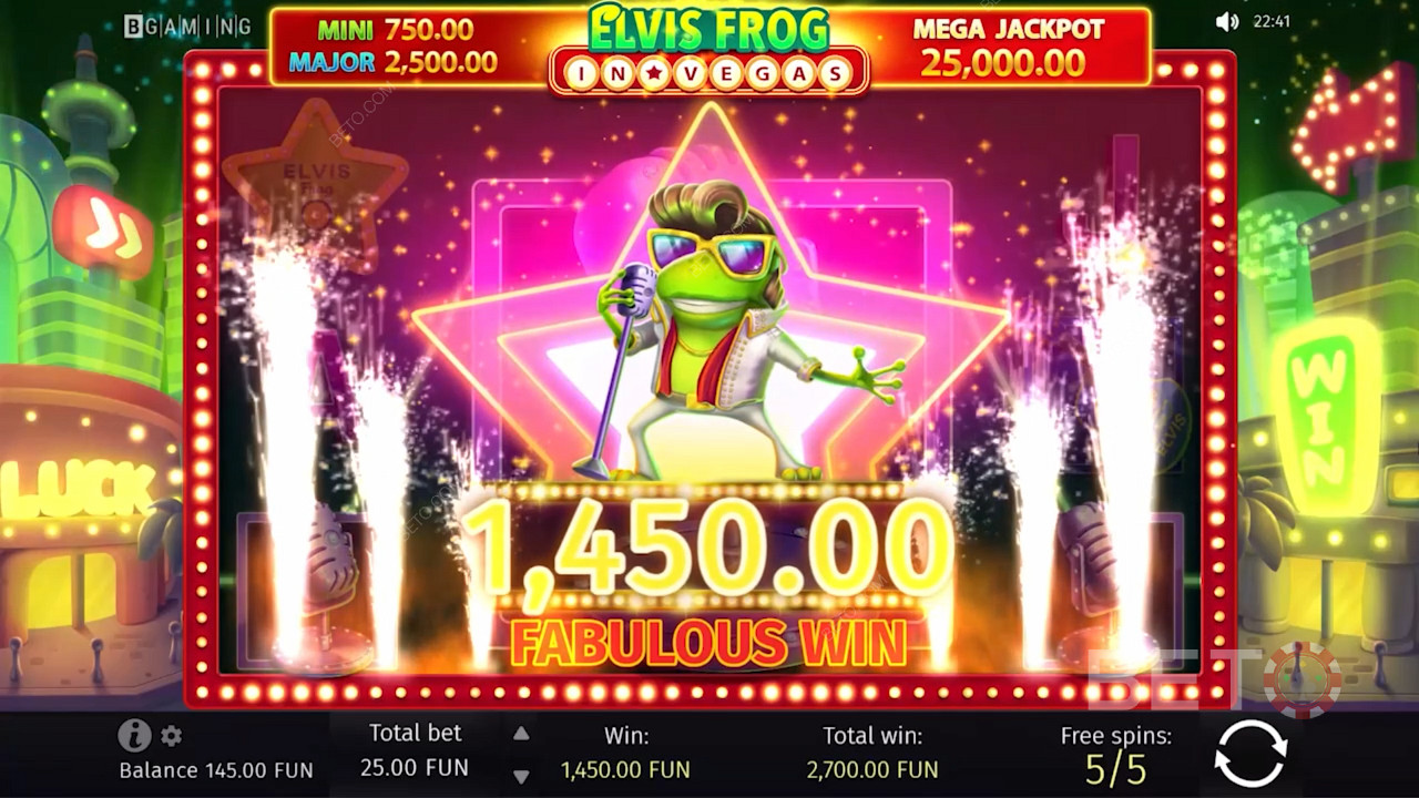 Rock the pokies like a true blue Aussie Elvis in this Vegas-themed ripper