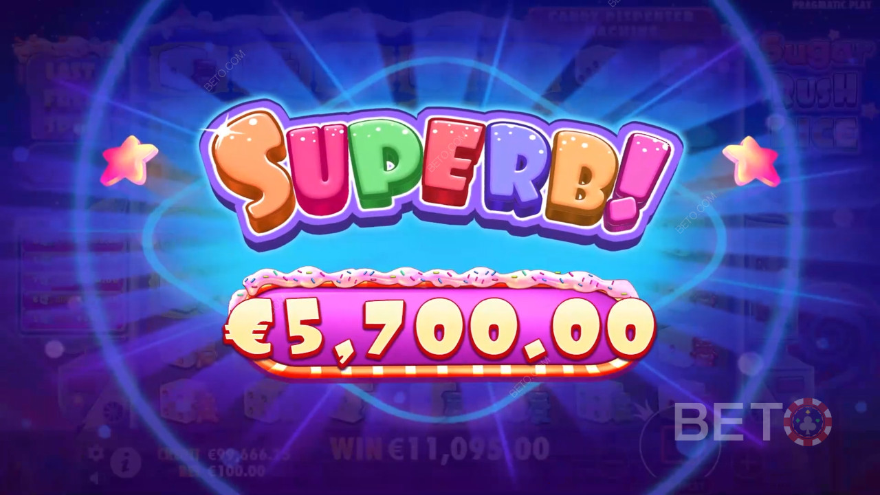 Score Big with Sugar Rush Dice: Jackpots up to 5,000x!