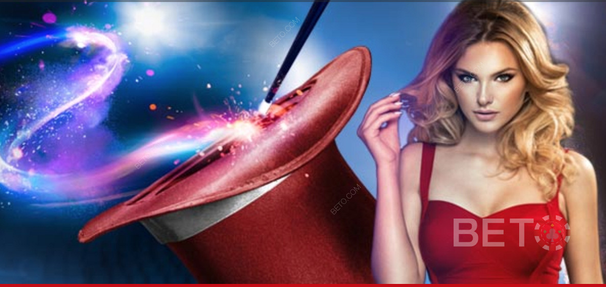 Pokies and classic blackjack and table games at MagicRed online casino.