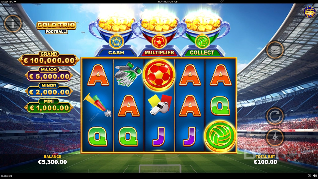 Gold Trio: Footy! Review by BETO Pokies
