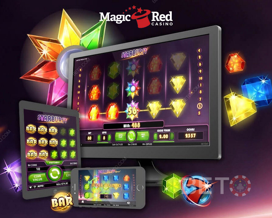 Spin for free at MagicRed mobile pokies site.