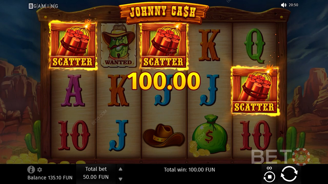 Scoring ripper dynamite Scatters in Johnny Cash