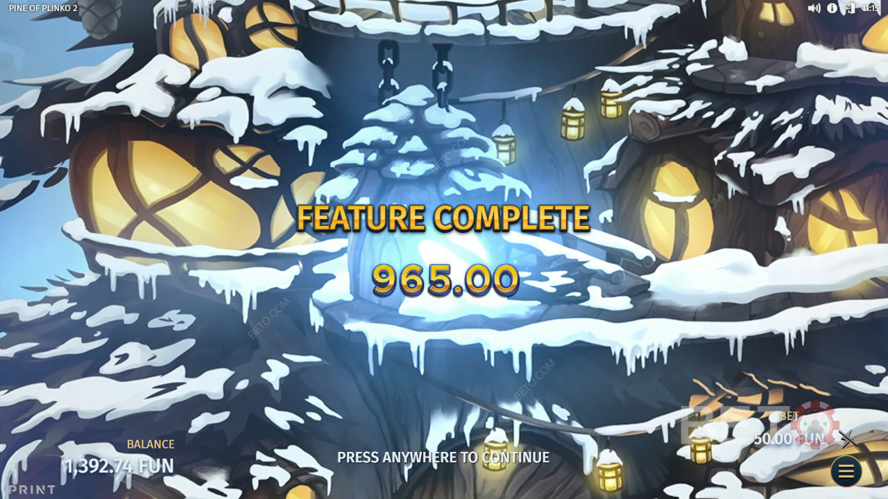 Ripper Bonus Features in Pine of Plinko 2 by Print Studios