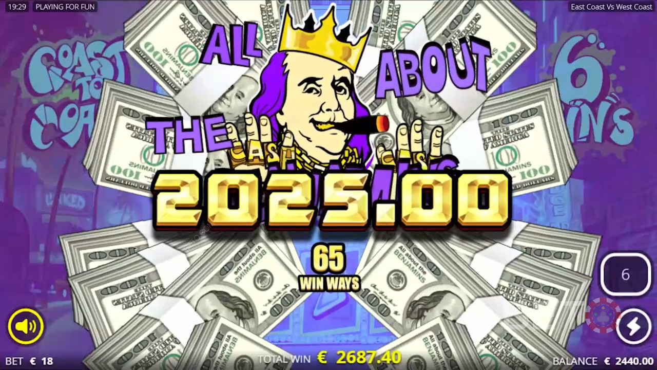 Rack up ripper wins in East Coast vs West Coast pokie game