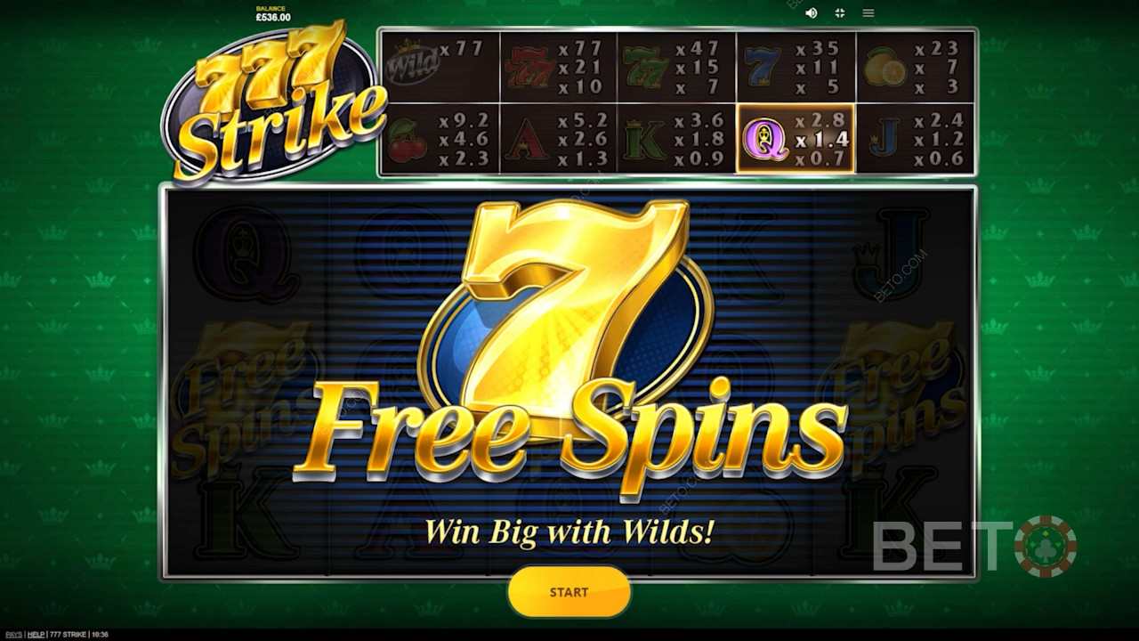 Ripper Free Spins bonus round in 777 Strike pokie