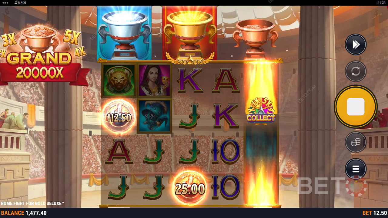 Rome: Battle for Riches Deluxe Review by BETO Pokies